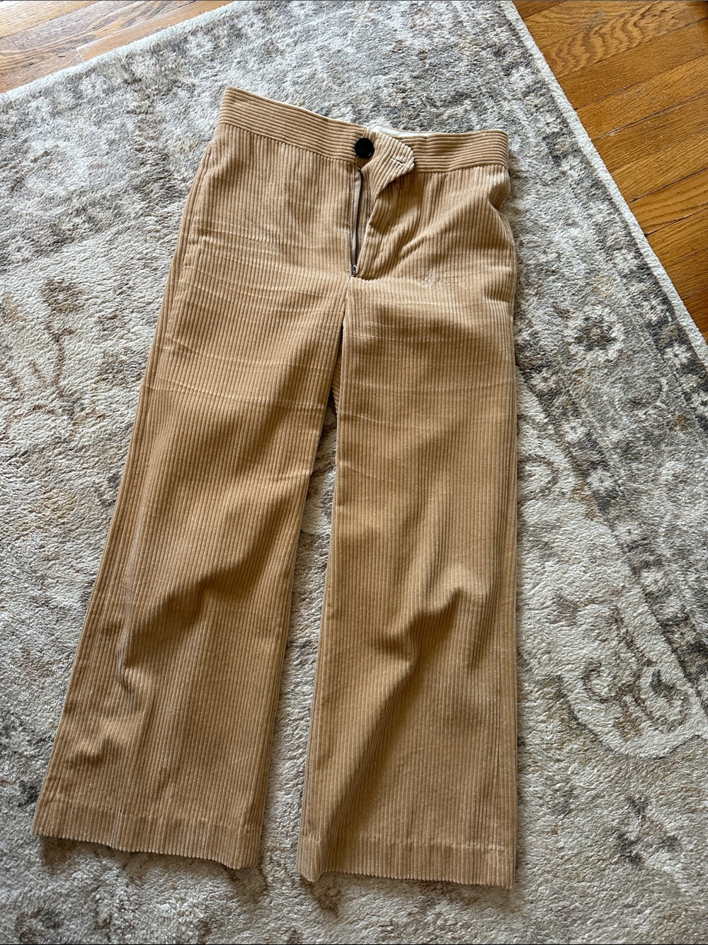 Zara Women's Corduroy Pants in Tan